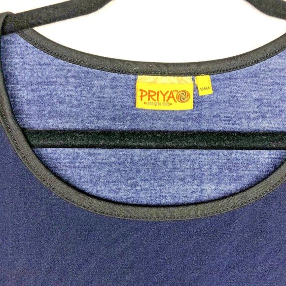 Priya Bling Colorful Tunic Size 2XL Stretchy Multi Color Lightweight 3/4 Sleeves - Picture 5 of 5